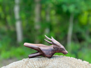 Deer kuripe (self applicator for hapé/rapé snuff)