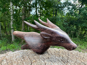 Deer kuripe (self applicator for hapé/rapé snuff)