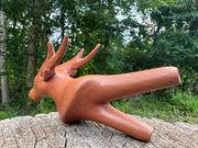 Deer kuripe (self applicator for hapé/rapé snuff)