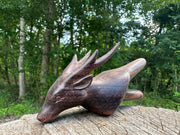 Deer kuripe (self applicator for hapé/rapé snuff)
