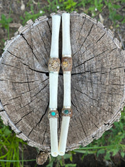 Peruvian Shipibo Bone Tepi (Single or Double)