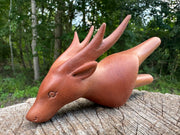 Deer kuripe (self applicator for hapé/rapé snuff)