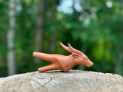 Deer kuripe (self applicator for hapé/rapé snuff)