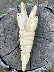 Caduceus Snake Kuripe (self applicator for hapé/rapé snuff)