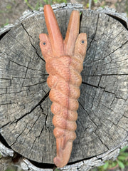 Caduceus Snake Kuripe (self applicator for hapé/rapé snuff)