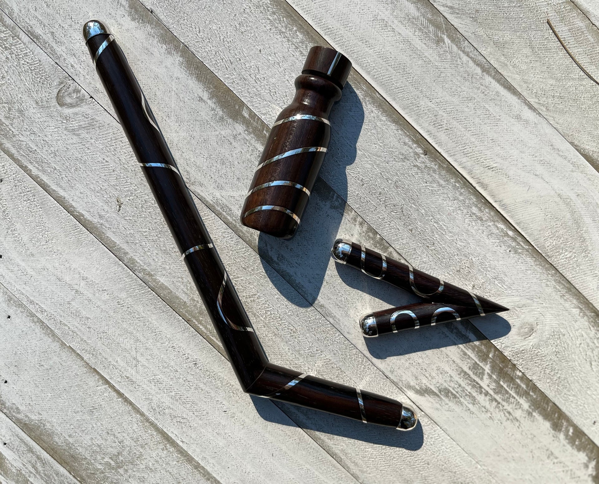 Silver Inlay Hapé Applicator Set
