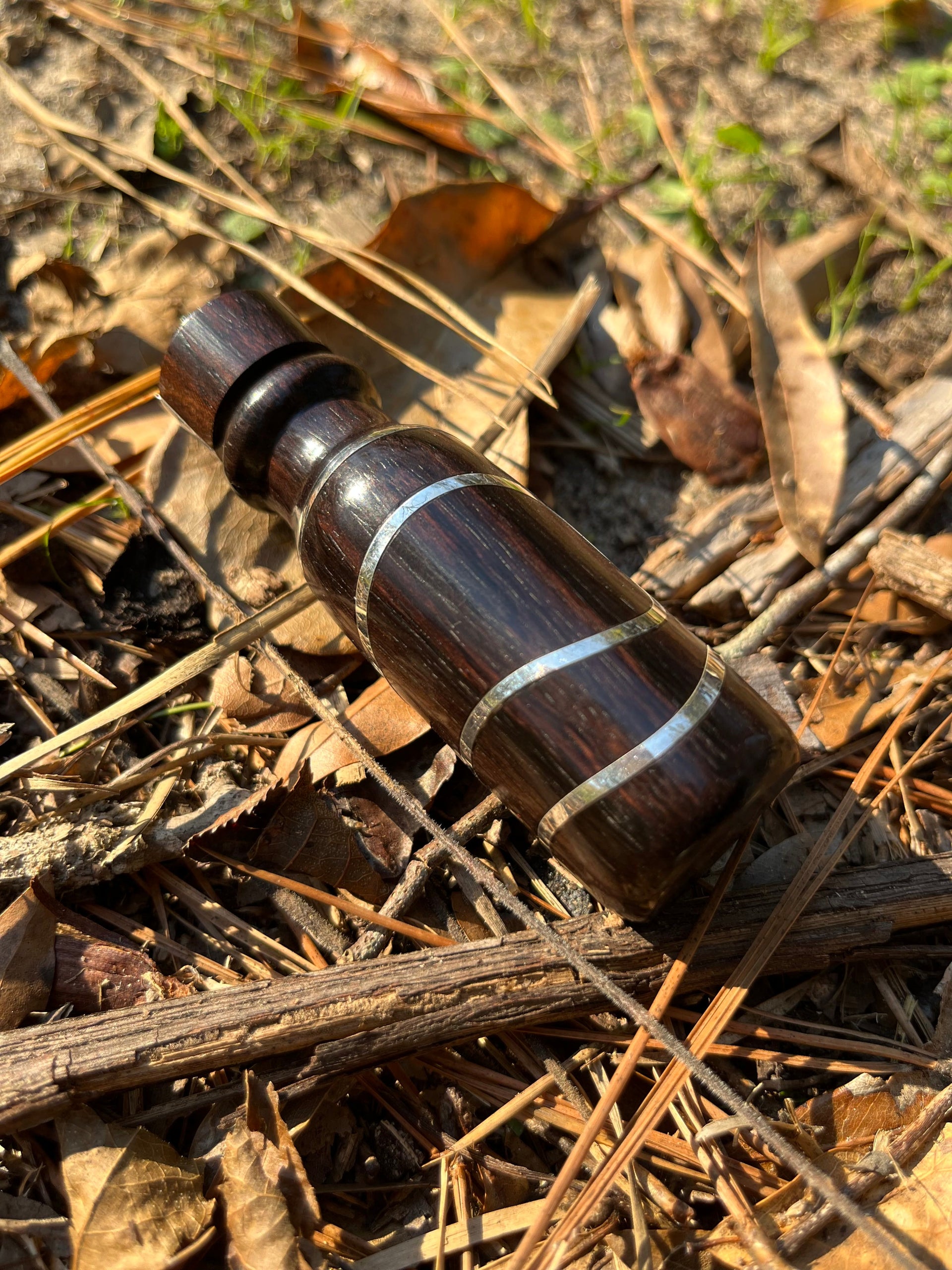 Silver Inlay Hapé Bottle