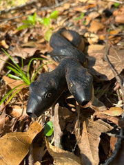 Double headed Snake Kuripe (self applicator for hapé/rapé snuff)
