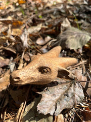 Deer head Kuripe (self applicator for hapé/rapé snuff)