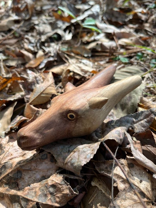 Deer head Kuripe (self applicator for hapé/rapé snuff)