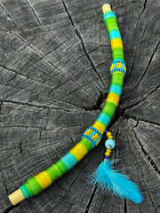 Colombian flexible 2in1 Tepi/Kuripe with bamboo (applicator for hapé/rapé snuff)