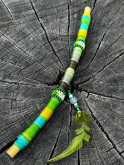 Colombian flexible 2in1 Tepi/Kuripe with bamboo (applicator for hapé/rapé snuff)