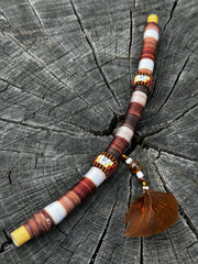 Colombian flexible 2in1 Tepi/Kuripe with bamboo (applicator for hapé/rapé snuff)