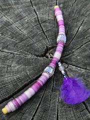 Colombian flexible 2in1 Tepi/Kuripe with bamboo (applicator for hapé/rapé snuff)