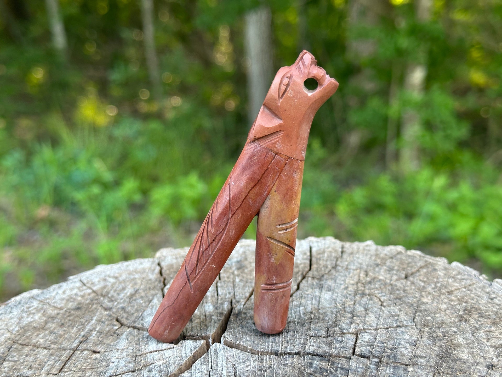 Stone Totem Head Kuripe