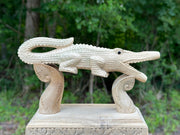 Crocodile kuripe (self applicator for hapé/rapé snuff)