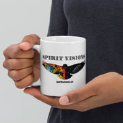White glossy mug