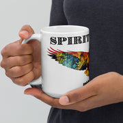 White glossy mug